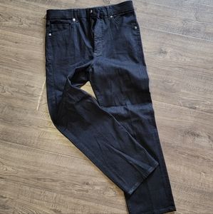 New! Express Straight super high rise dark jean - 8